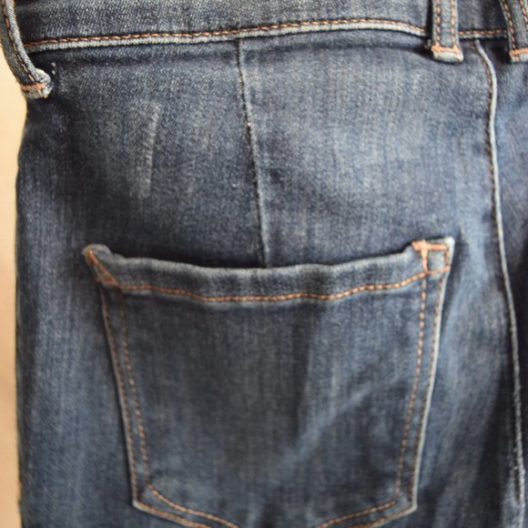 Retro Flare Dark Wash Jeans - Picture 4 of 8